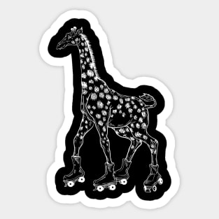 SEEMBO Giraffe Skating Roller Skates Skate Derby Fun Skater Sticker